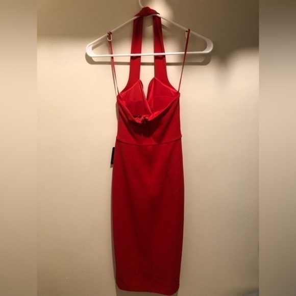 BRAND new/tags attached. Halter dress. EXPRESS. XXS. Red. - Picture 2 of 2